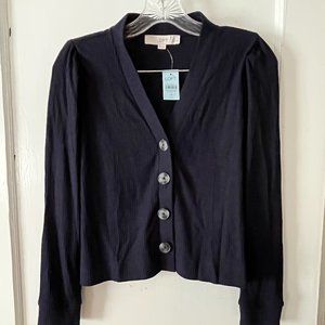 LOFT navy blue cardigan MP